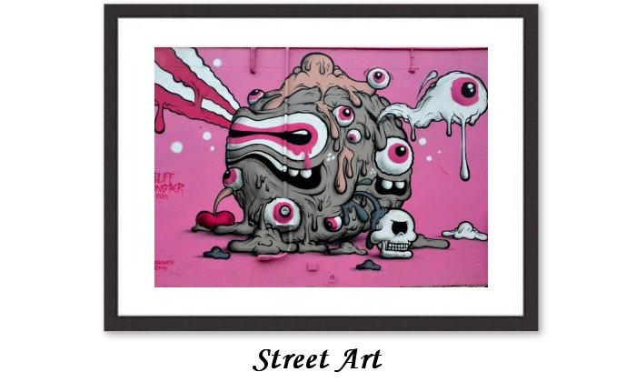 Street Art Framed Print